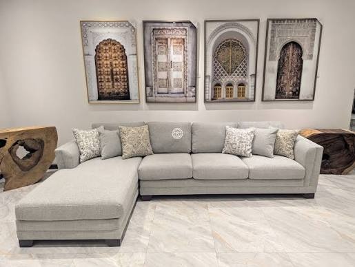 L-Shape Sectional Sofa with Storage