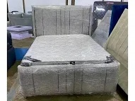 King Bed with Tufted Headboard